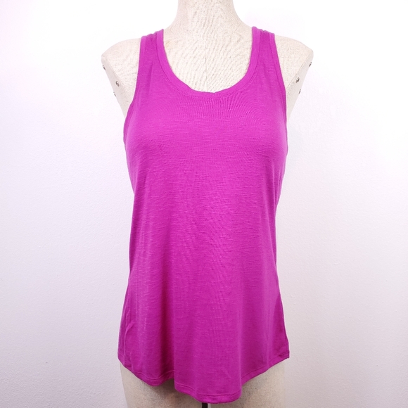 Gaiam Pink Open Back Yoga Tank Top - Picture 2 of 4